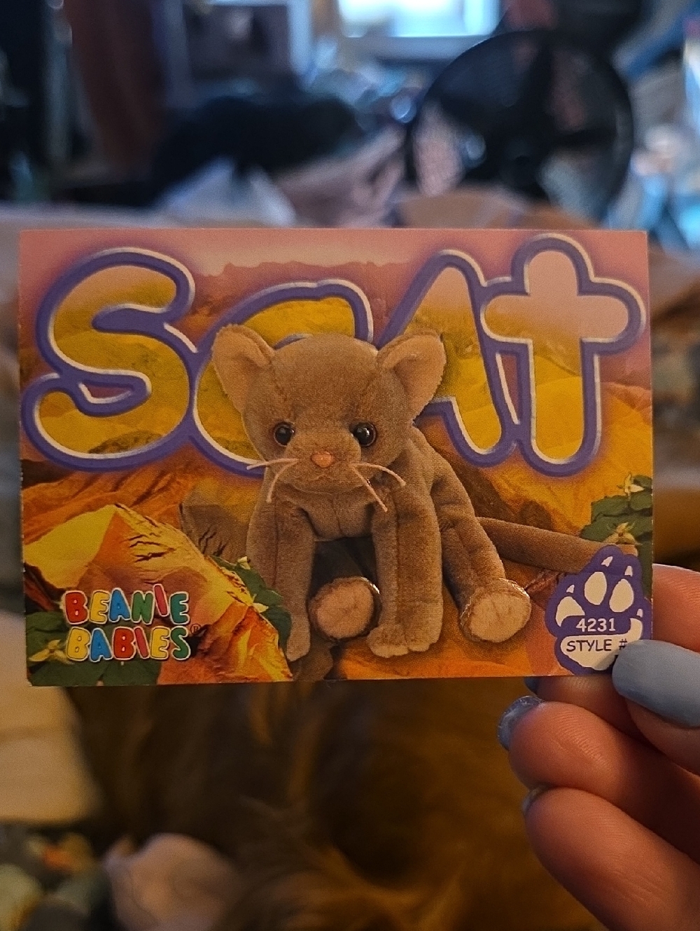 Ty Beanie Babies Scat Collectible Trading Card